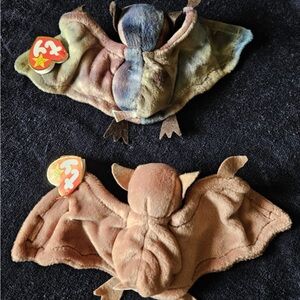 TY Pair of Beanie Babies Batty the Bat